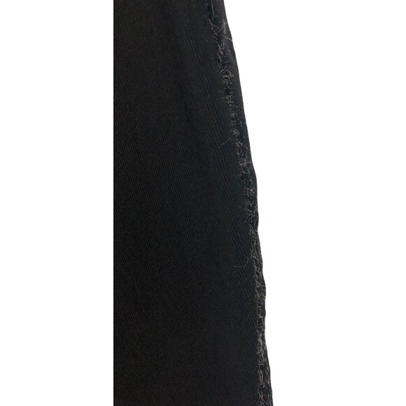 Kate Park Womens Size Small Black Elastic Waist Pull On Dress Pants Raw Hem/Seam - Picture 9 of 12
